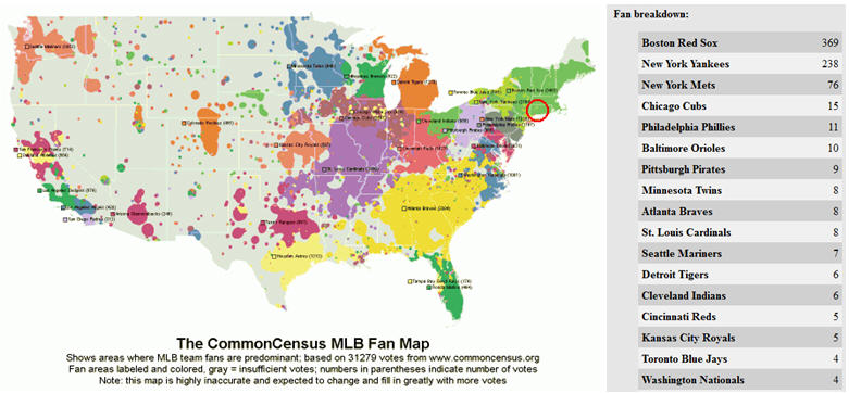 Map: See What Neighborhoods the Majority of Yankees Fans and Mets