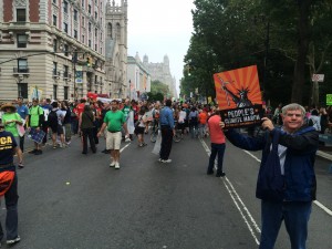 Trip Barnett at NYC Climate March.