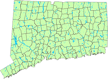 map of CT